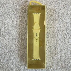 Sarina Watch Band for Apple Watch Series 1-7 Yellow 42mm 44mm 45mm NewAdjustable